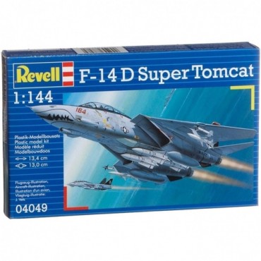 KIT PARA MONTAR REVELL AVIÃO F-14D SUPER TOMCAT 1/144 57 PEÇAS REV 04049